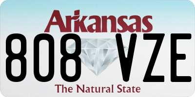 AR license plate 808VZE