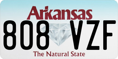 AR license plate 808VZF