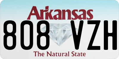 AR license plate 808VZH