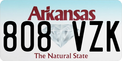 AR license plate 808VZK