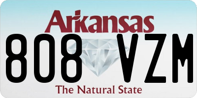 AR license plate 808VZM