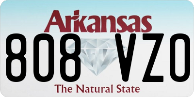 AR license plate 808VZO