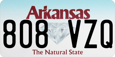 AR license plate 808VZQ