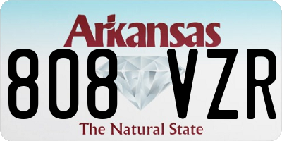 AR license plate 808VZR