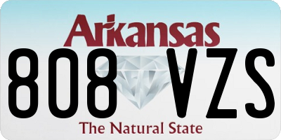 AR license plate 808VZS