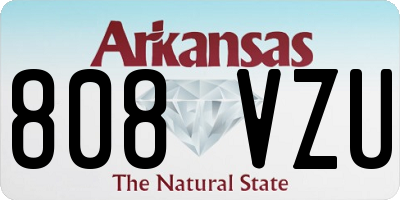 AR license plate 808VZU