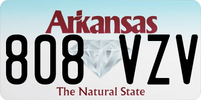 AR license plate 808VZV