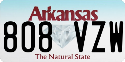 AR license plate 808VZW