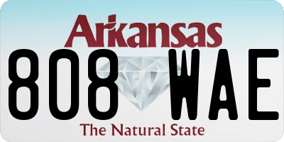 AR license plate 808WAE