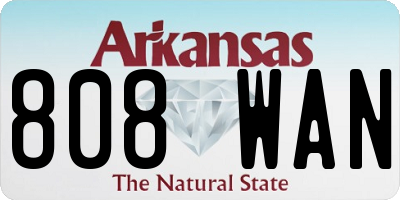 AR license plate 808WAN