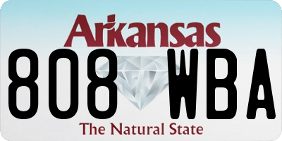 AR license plate 808WBA