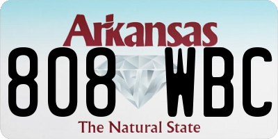 AR license plate 808WBC