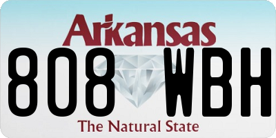 AR license plate 808WBH