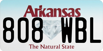 AR license plate 808WBL