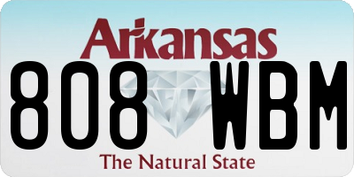 AR license plate 808WBM
