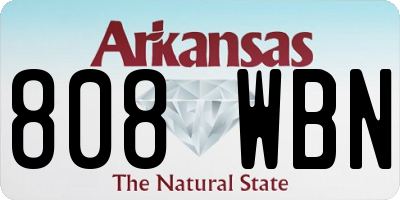 AR license plate 808WBN