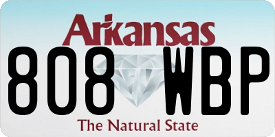 AR license plate 808WBP