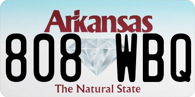 AR license plate 808WBQ