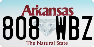 AR license plate 808WBZ