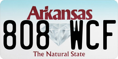 AR license plate 808WCF