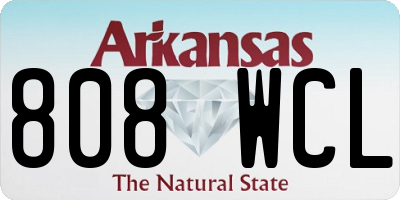 AR license plate 808WCL