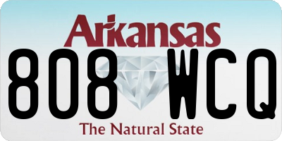 AR license plate 808WCQ
