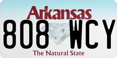 AR license plate 808WCY