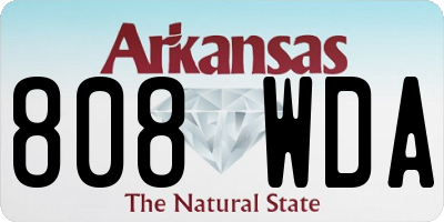 AR license plate 808WDA