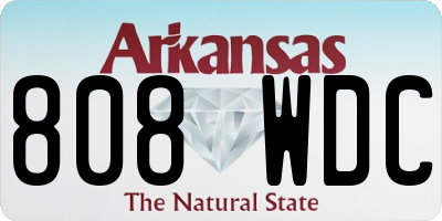 AR license plate 808WDC