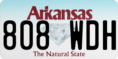 AR license plate 808WDH