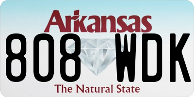 AR license plate 808WDK