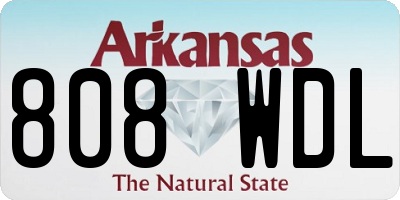 AR license plate 808WDL