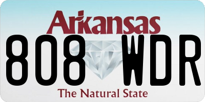 AR license plate 808WDR