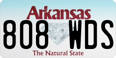 AR license plate 808WDS