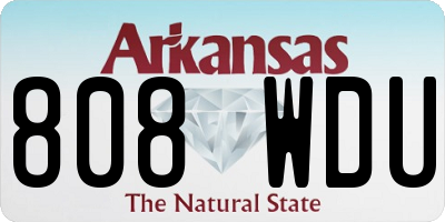 AR license plate 808WDU
