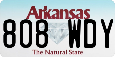 AR license plate 808WDY