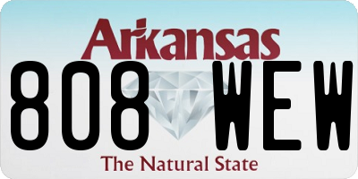 AR license plate 808WEW