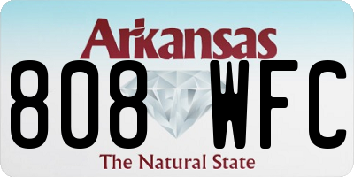 AR license plate 808WFC