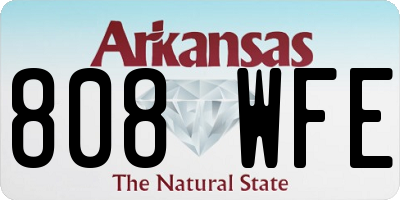 AR license plate 808WFE