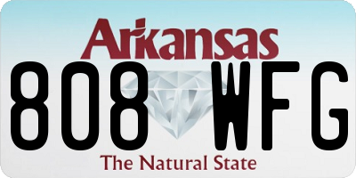 AR license plate 808WFG