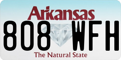 AR license plate 808WFH