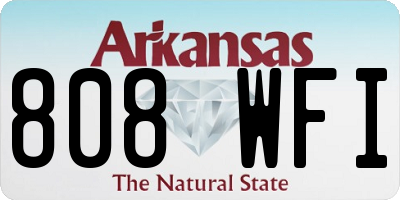 AR license plate 808WFI