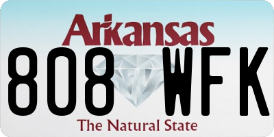 AR license plate 808WFK