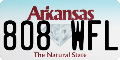AR license plate 808WFL
