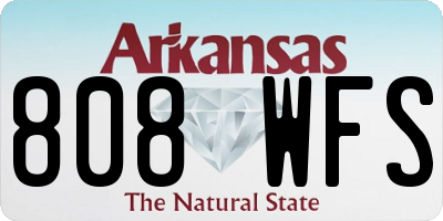 AR license plate 808WFS