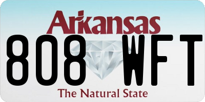 AR license plate 808WFT