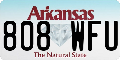 AR license plate 808WFU