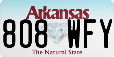 AR license plate 808WFY