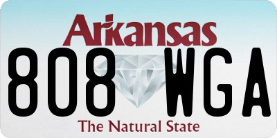 AR license plate 808WGA