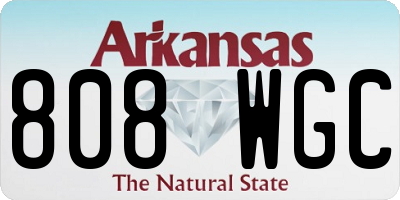 AR license plate 808WGC